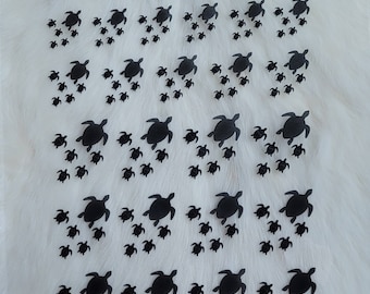3D-stickers onechte zeeschildpadden – kunstharsbenodigdheden (29 stuks)