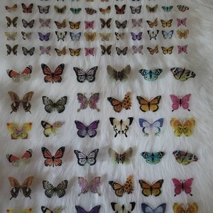 Custom 3D Butterfly Transparent sheets for UV Resin Art, Transparent Filling Material,Resin Inclusion,3D art, epoxy mold supply, Resin sheet