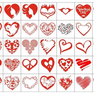 3D &quot;Red heart&quot; Multifunction Transparency Film,Red heart, Resin Filler, Epoxy Resin Art,  Transparent Film, Resin Inclusion,Epoxy, (45 pcs)