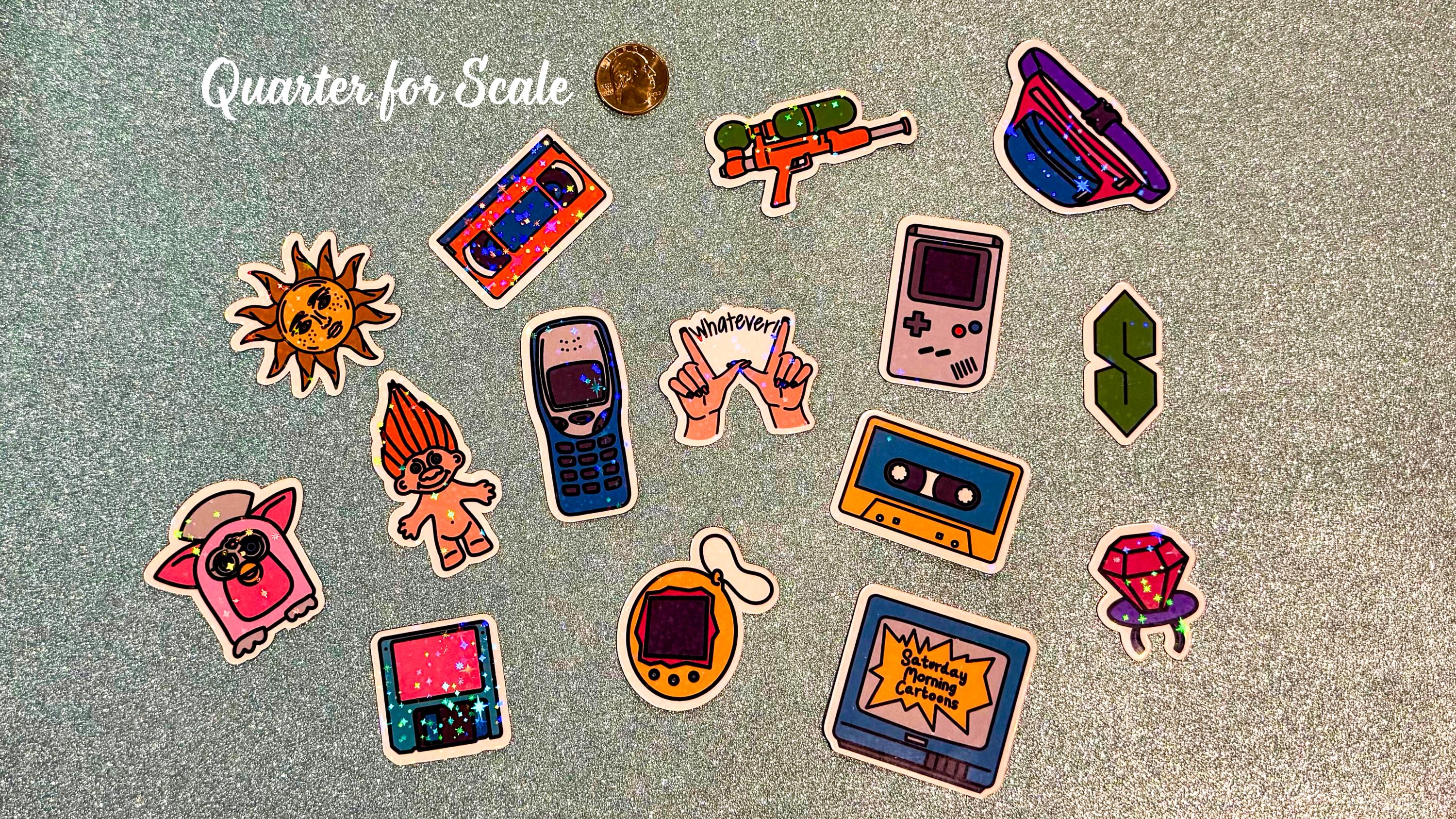 90s Nostalgia Magnet Set – 15-piece 90's Magnets for Fridge, Locker, or ...