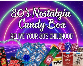 80s Nostalgia Candy Box: Retro Throwback Gift - Nostalgic Candy
