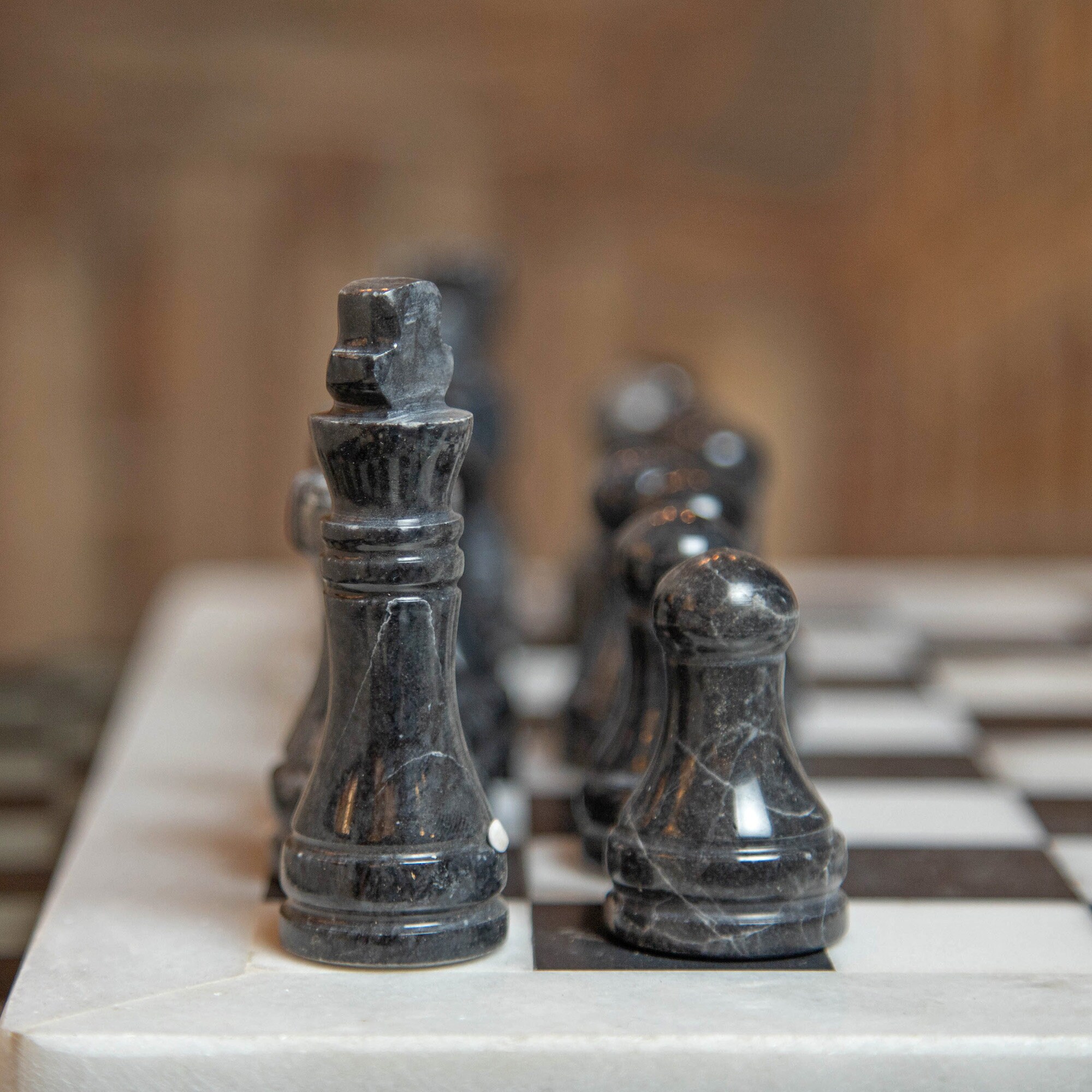 Handmade Luxury Black And White Chess set Best Chess Pieces Etsy