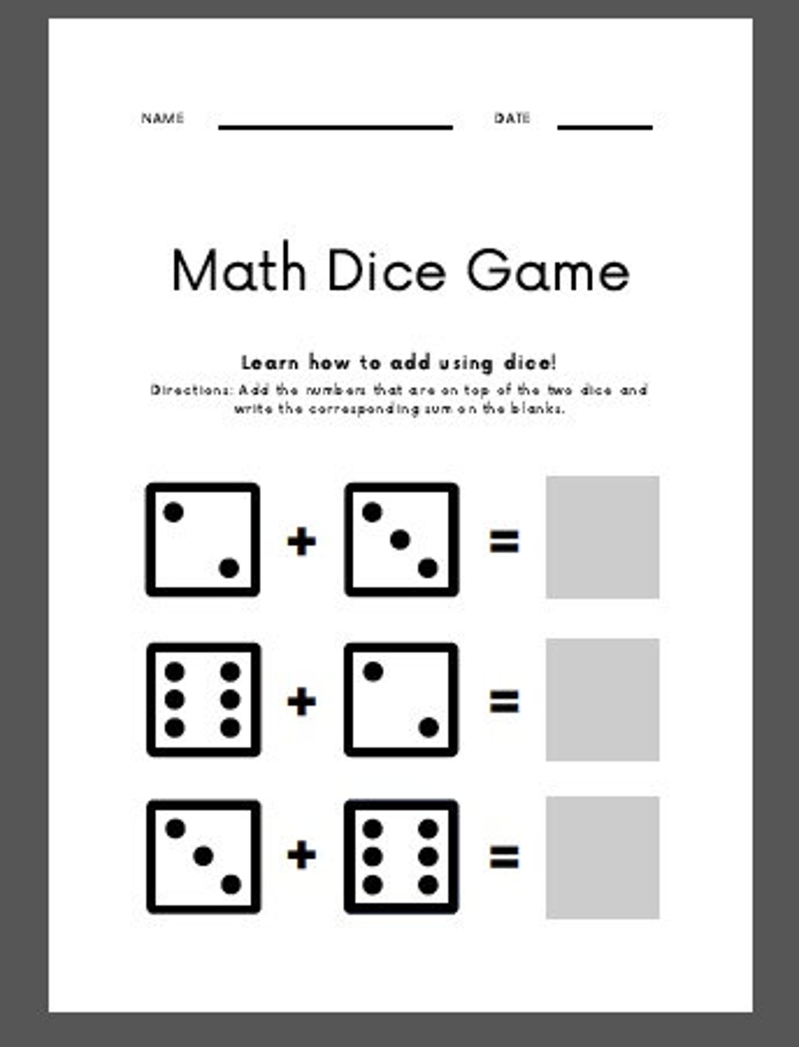 14-dice-math-worksheets-free-pdf-at-worksheeto