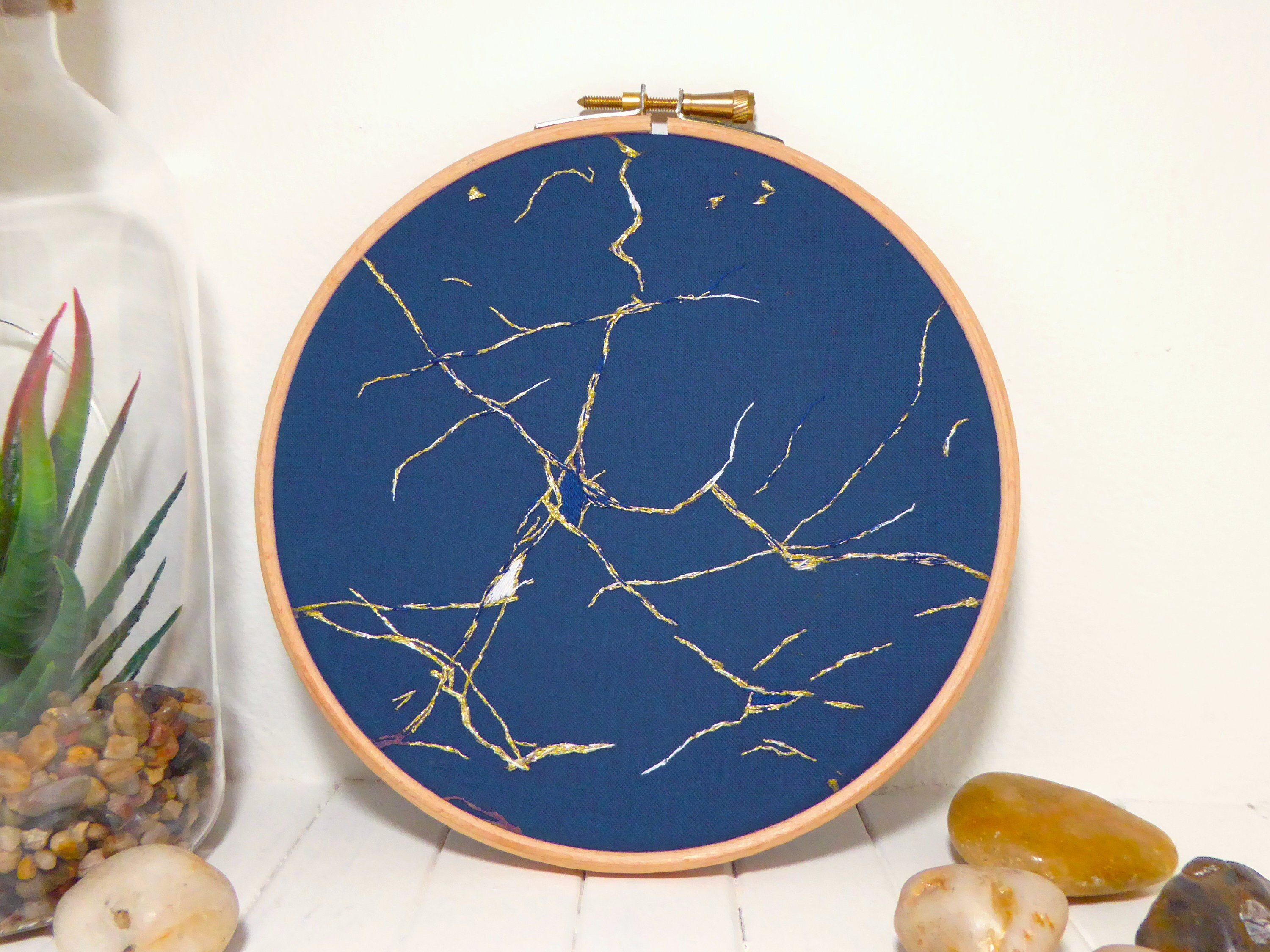Marble embroidery kit for beginners mindfulness diy modern  etsy Marble embroidery kit for beginners mindfulness diy modern  etsy