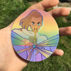 She-Ra Adora Rainbow Holographic Sticker