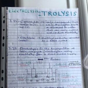 GCSE Edexcel Chemistry 9-1 ELECTROLYSIS (Guaranteed to get you a grade 9)