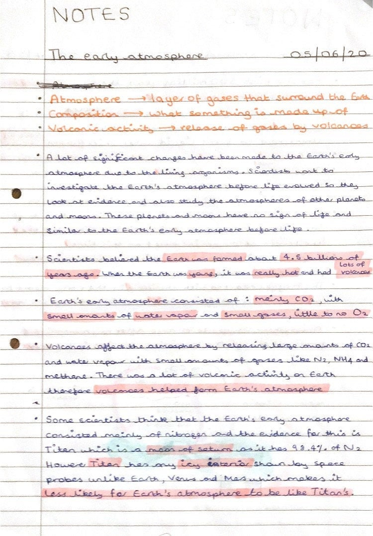 GCSE Edexcel Earth and Atmospheric Science Etsy.de