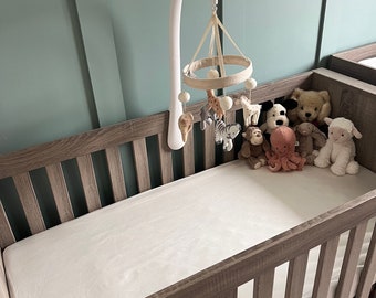 100% Mulberry Silk Cot Bed Fitted Sheet 22 Momme