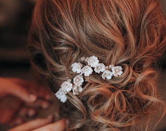 Rosina Porcelain & Pearl Hair Pins