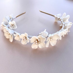 Porcelain Flower Headband