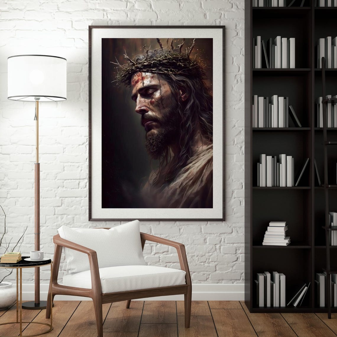 HD Digital Portrait of Jesus: Christian Art Image to Print in A1, A2 ...