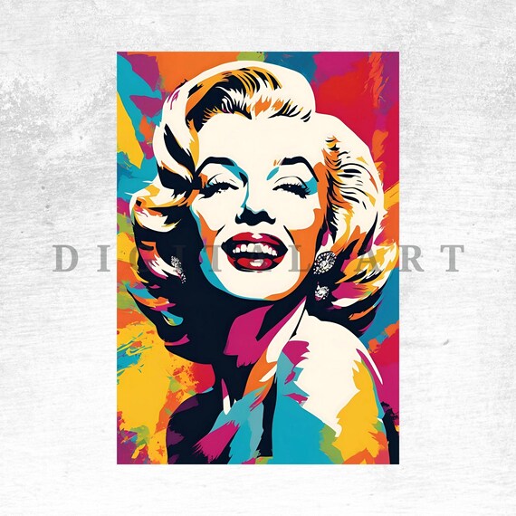 マリリン・モンロー追悼: 写真 - ポップアート スタイルの絵画