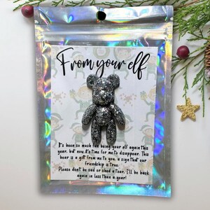 Cadeau de votre lutin, câlin de Noël de poche, cadeau de départ d'un lutin, cadeau de Noël anticipé personnalisé, remplissage de boîte pour le réveillon de Noël, bas de Noël