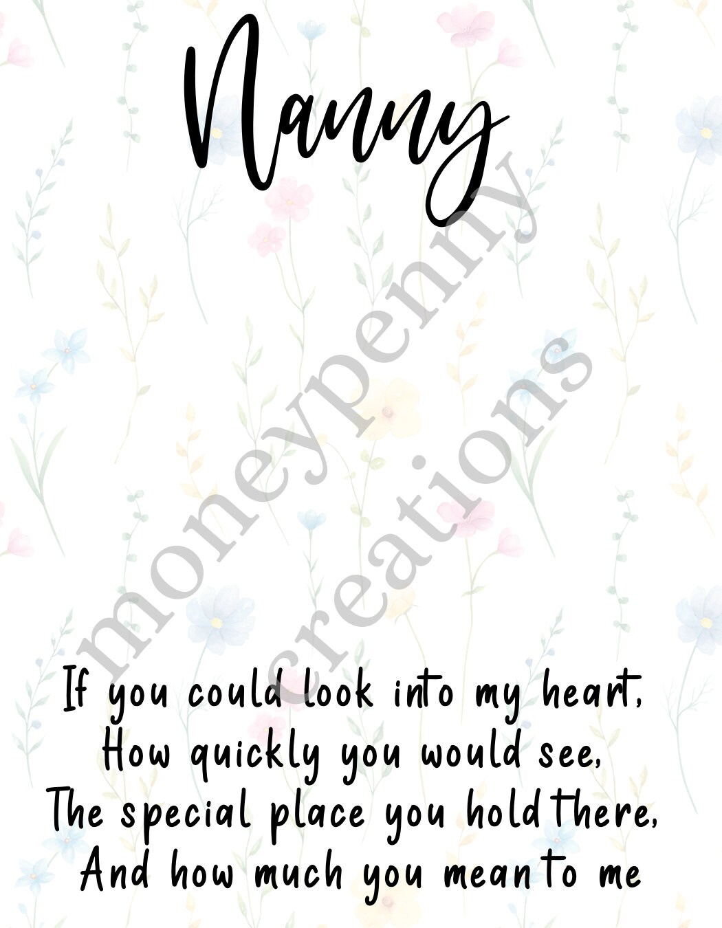 Little Pocket Hug Bear Bear Hug for Nanny Grandma Hug Card Etsy