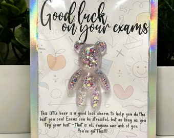 Good Luck On Exams Gift, Little Pocket Hug, You've Got This Gift, GCSE Good Luck, Gift for Teenagers, Do Your Best Bear, Good Luck Charm