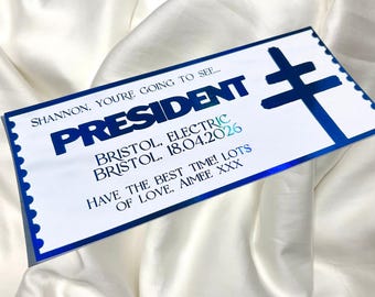 Gig Ticket Gifts, Personalised Event Souvenir, Concert Ticket Memorabilia, Alternative Rock Music Keepsake, Music Lover Gift For Birthday