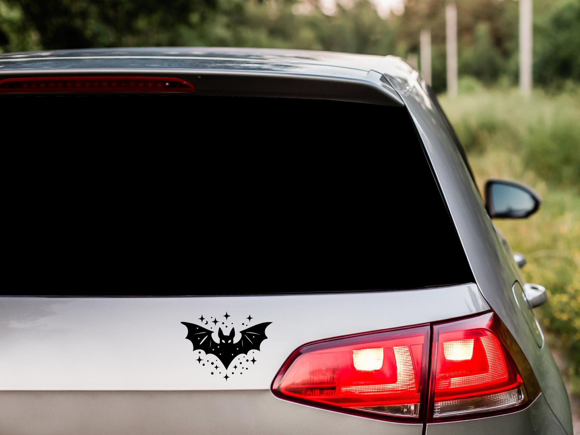 Cute Bat Car Decal, Gothic Car Sticker, Witchy Vinyl Decal for Car ...