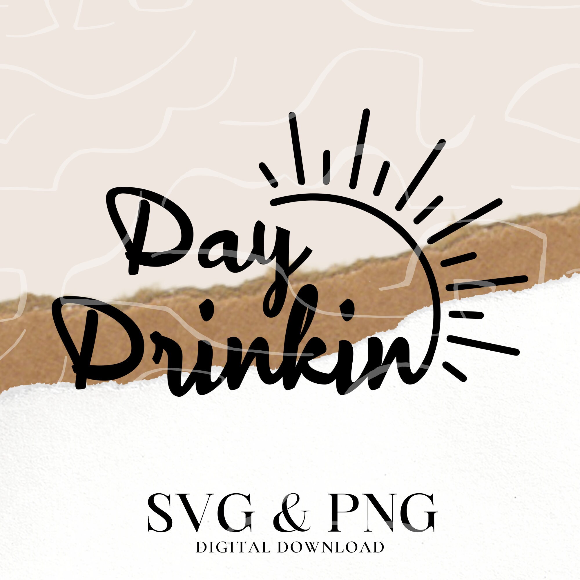 Day Drinking SVG - St Patrick's Day SVG - Summer SVG - Day Drinkin svg - Cut Files For Cricut - Vacay Vibes - Funny svg