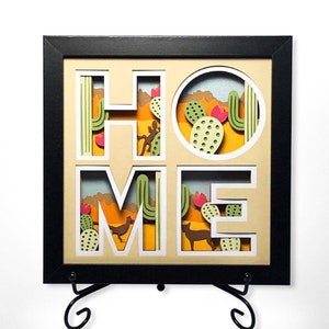 3D DESERT HOME SVG - dla cricut - dla sylwetki