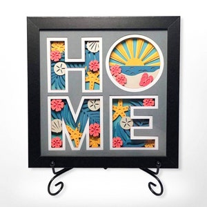 3D BEACH HOME SVG - für Cricut - für Silhouette