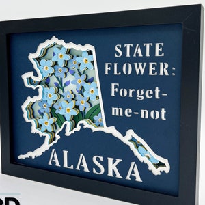 3D ALASKA SVG - Vergissmeinnicht Blume svg - für Cricut - für Silhouette