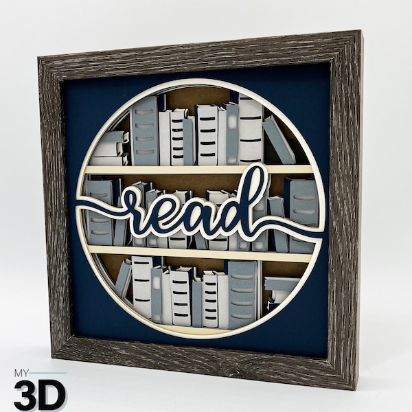 3D READ svg - 3D TEACHER svg - shadow box svg - for cricut - for silhouette 3D READ svg - 3D TEACHER svg - shadow box svg - for cricut - for silhouette