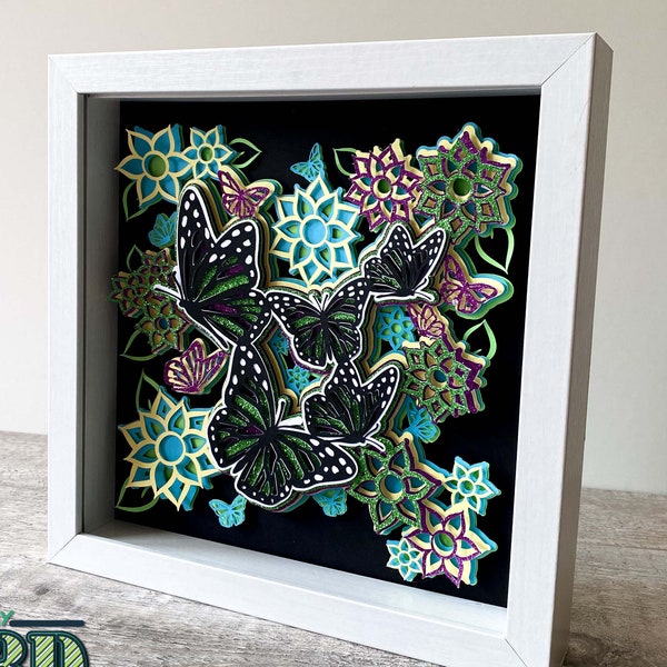 3D Butterflies SVG - Shadow box svg - layered cardstock svg - for cricut - for silhouette