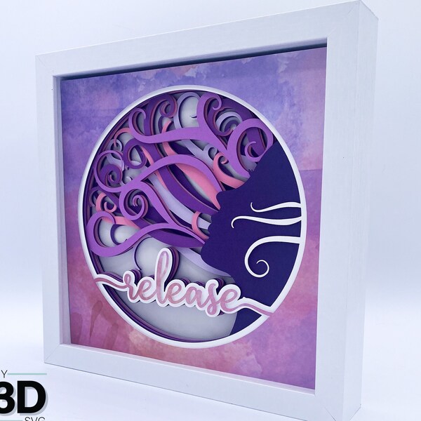 3D RELEASE Shadow Box - für Cricut - für Silhouette