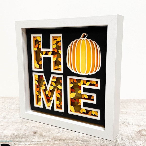 3D FALL HOME SVG - fall svg - 3d svg - shadow box svg - for cricut - for silhouette 3D FALL HOME SVG - fall svg - 3d svg - shadow box svg - for cricut - for silhouette