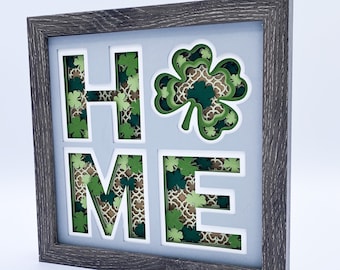 3D St. PATRICK'S Day HOME SVG - for cricut - for silhouette