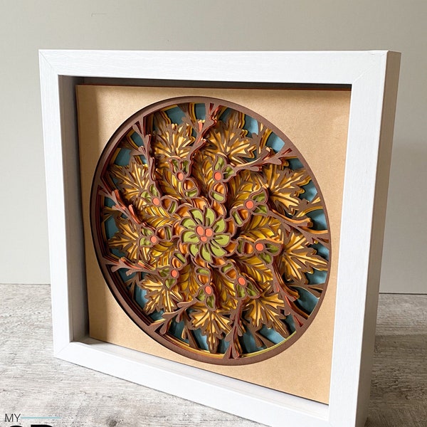 3D FALL MANDALA SVG - 3D fall svg -3D fall wreath svg - for cricut - for silhouette 3D FALL MANDALA SVG - 3D fall svg -3D fall wreath svg - for cricut - for silhouette