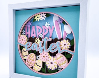 3D HAPPY EASTER SVG - Easter svg -  for cricut - for silhouette