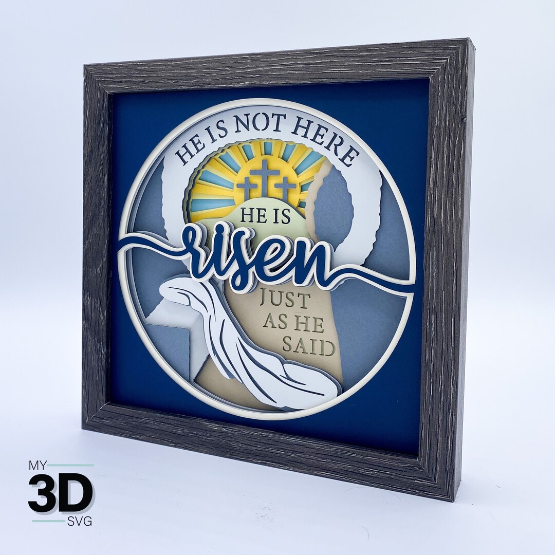 3D RISEN SVG - Religious EASTER Svg - for Cricut - for Silhouette - Etsy
