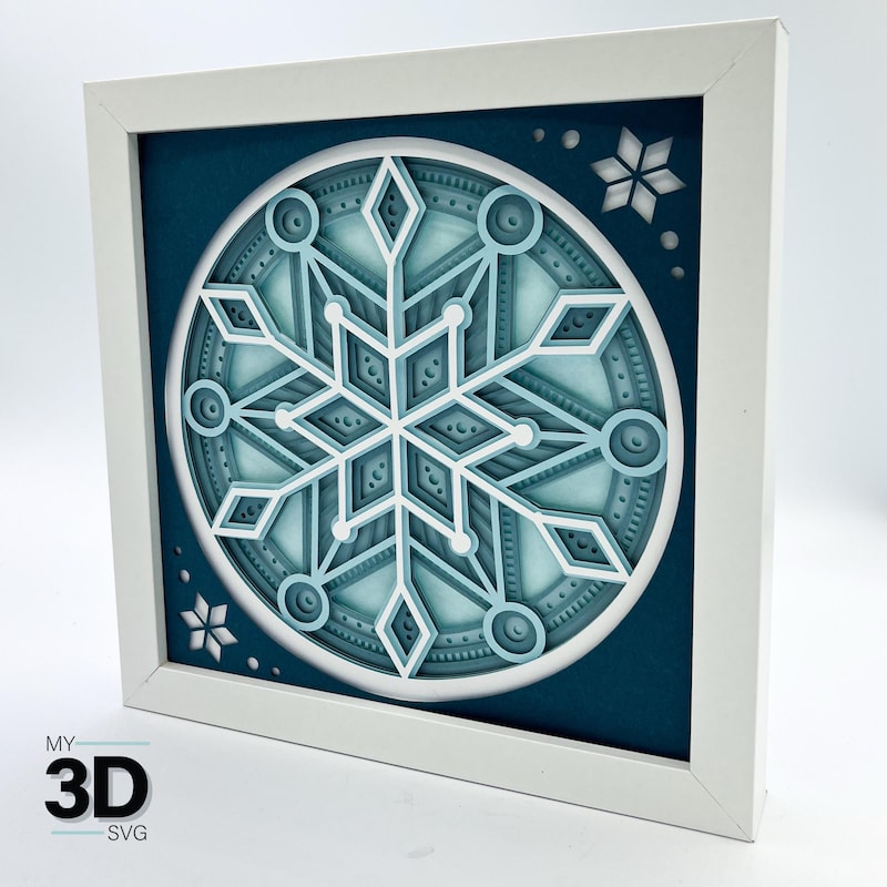 Snowflake Shadow Box - Etsy