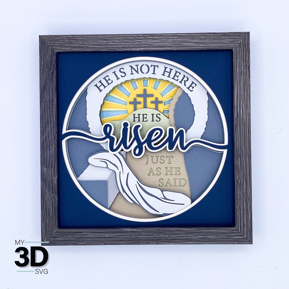 3D RISEN SVG Religious EASTER Svg for Cricut for - Etsy