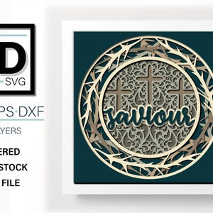 3D SAVIOUR SVG - Religious EASTER svg -  for cricut - for silhouette