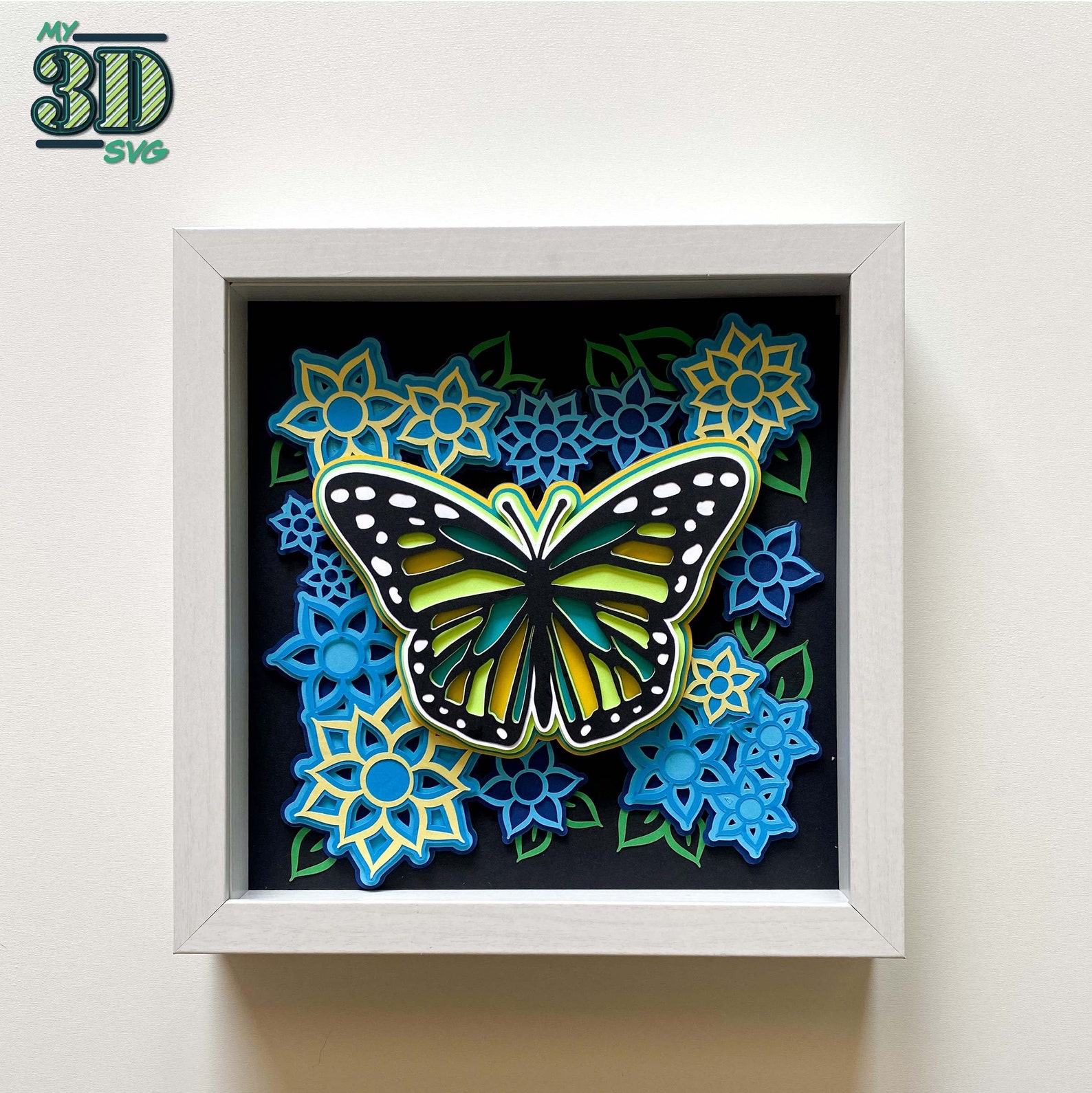 3D Cardstock Butterfly SVG Layered SVG for Cricut Etsy