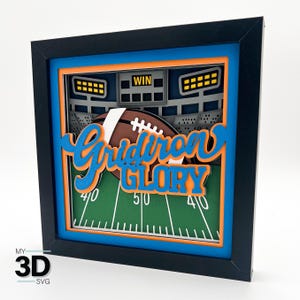 3D FOOTBALL STADIUM svg -SPORTS Shadow box svg -layered cardstock svg - for cricut - for silhouette