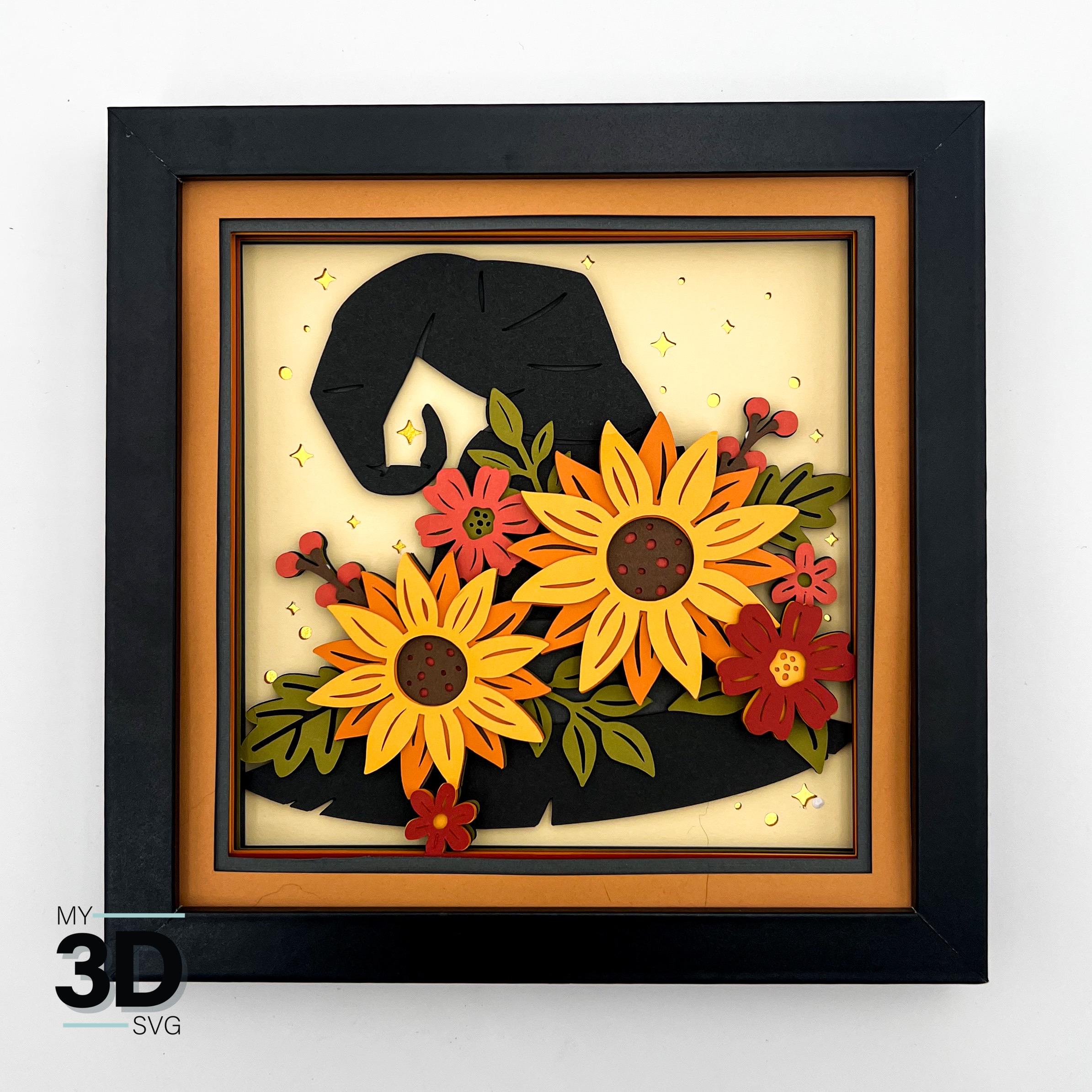 3D WITCH HAT BOUQUET Svg - Shadow Box Svg - for Cricut - for Silhouette ...