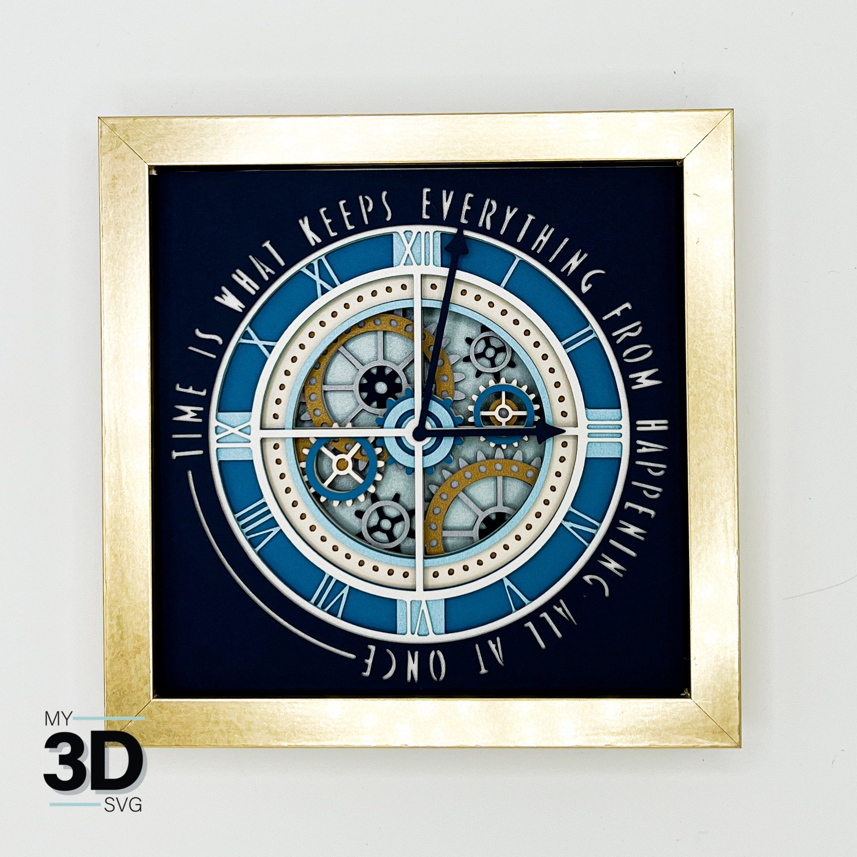 3D CLOCK Svg - Shadow Box Svg - for Cricut - for Silhouette - Etsy Canada
