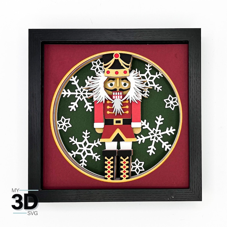 3D NUTCRACKER Svg 3D Christmas Svg CHRISTMAS Shadow Box Etsy