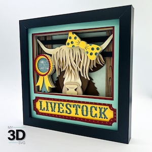 3D BEST IN SHOW svg - Shadow Box svg - für Cricut - für Silhouette