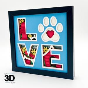 3D LOVE HOND SVG - voor cricut - voor silhouette