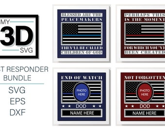 3D FIRST RESPONDER BUNDLE - for cricut - for silhouette