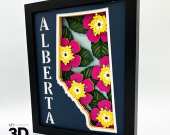 3D ALBERTA SVG - Wild Rose svg -  for cricut - for silhouette