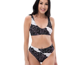 Falling Into Variation - Recycled high-waisted bikini