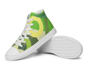 A Spring In My Step - High Top Canvas Shoes
