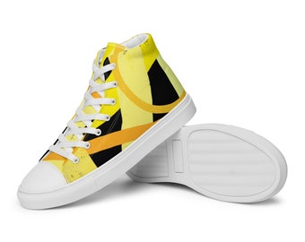 Broken Sunshine - High Top Canvas Shoes