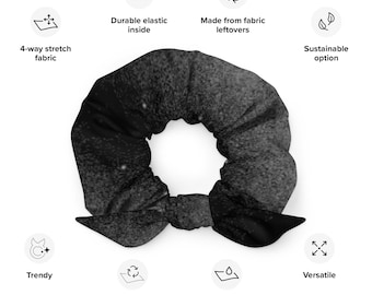 Space Noir - Recycled Scrunchie