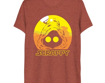 Camiseta Scrappy Nerd, camiseta Twin Suns, camiseta Utinni